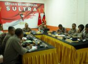 Dansat Brimob Polda Sultra Pimpin Rapat Anev Jajaran Satbrimobda Sultra, Tekankan Profesionalisme dan Kesiapsiagaan Pasukan