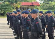 Siap Operasional, Personel Batalyon B Pelopor Laksanakan Apel Pagi