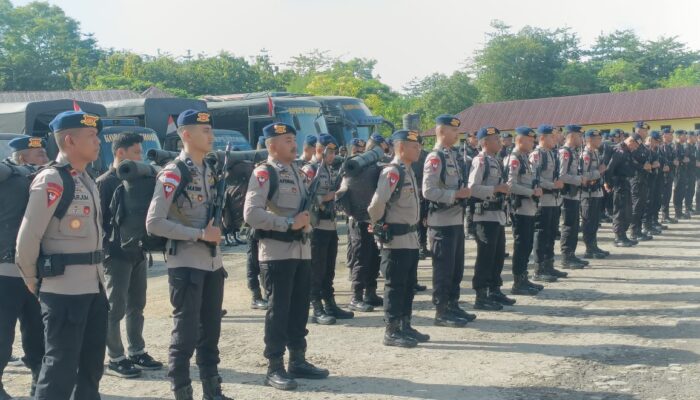 Brimob Batalyon B Pelopor Sultra Gelar Apel Kesiapsiagaan: Komitmen Tingkatkan Situasi Kamtibmas Yang Aman
