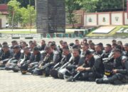 Perkuat Profesionalisme, Satuan Brimob Polda Sultra Gelar Latihan Penindakan Huru Hara Tahap II