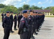 Siap Operasional Personel Batalyon B Pelopor Melaksanakan Apel Pagi