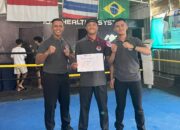 Personel Brimob Sultra, Bripda Ahmad Dzaky Satyanegara Raih Medali Emas Kejuaraan KickBoxing Walikota Cup