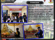 Gegana Sterilisasi Tiga Vihara di Kendari, Wujudkan Waisak 2569 BE yang Aman