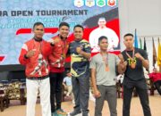 Dua Personel Brimob Sultra Sabet Medali Emas dan Perak di Kejuaraan Karate Open Rektor IAIN Kendari Cup I Tahun 2025
