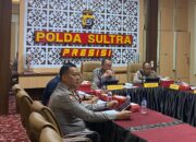 Dansat Brimob Hadiri Rakor Anev Ops Wilayah: Fokus Pemberantasan Aksi Premanisme di Sultra