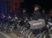 Tingkatkan Keamanan , Satbrimobda Sultra dan Polresta Kendari Gelar Patroli Skala Besar