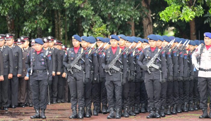 Satbrimobda Sultra Ikuti Upacara Hari Lahir Pancasila: Kapolda Tekankan Peran Aktif Polri dalam Membumikan Nilai Pancasila