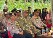 Danyon B Pelopor Hadiri Panen Raya Jagung Serentak Kuartal II Polres Buton di Kabupaten Buton Selatan
