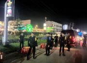 Jaga Kamtibmas Akhir Pekan, Brimob Polda Sultra dan Polresta Kendari Gelar Patroli Skala Besar