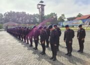 Antisipasi Gangguan Kamtibmas, Kompi Siaga Satbrimobda Sultra Gelar Apel Pagi