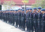 Antisipasi Kamtibmas Jelang Akhir Pekan, Satbrimobda Sultra Gelar Apel Pagi di Mako Brimob