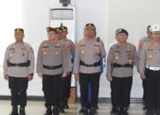 Dansat Brimob Polda Sultra Hadiri Upacara Pemuliaan Nilai-Nilai Luhur Tribrata dalam Rangka Hari Bhayangkara ke-79