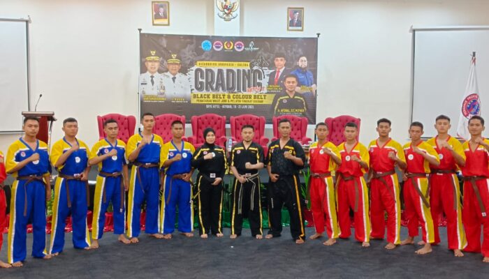 Belasan Personel Brimob Sultra Ikuti Grading Kickboxing, Latihan Intensif Dipimpin Iptu Muhammad Noor