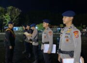 Perkuat Kesiapsiagaan, Kompi Siaga dan Siaga Komposit Satbrimobda Sultra Gelar Apel Malam Antisipasi Gangguan Kamtibmas