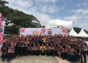 Semarak Hari Bhayangkara ke-79: Brimob Polda Sultra Ikuti Jalan Sehat dan Senam Bersama di Ex MTQ Kendari