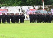 Batalyon C Pelopor Sat Brimob Polda Sultra Ikuti Upacara HUT Bhayangkara ke-79 di Kolaka Utara