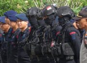 Brimob Sultra Ikuti Apel Gabungan Kesiapan Pengamanan Eksekusi Lahan di Wilayah Hukum Polres Konawe