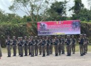 Personel Batalyon B Pelopor Laksanakan Upacara Pembukaan Latihan Kemampuan Jungle Warfare Tahap II