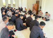 Bentuk Karakter Religius dan Profesional, Batalyon B Pelopor Gelar Binrohtal Rutin untuk Personel