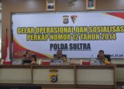 Dansat Brimob Polda Sultra Hadiri Gelar Operasional dan Sosialisasi Perkap No. 12 Tahun 2014, Teguhkan Komitmen Polri Presisi di Sultra