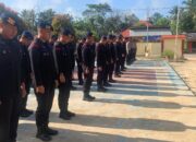 Personel Satbrimbda Sultra BKO Polres Konawe Selatan, Laksanakan Apel Pagi Di Polsek Angata