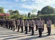 Batalyon B Pelopor Brimob Polda Sultra Tingkatkan Kedisiplinan dan Kesiapsiagaan melalui Apel Pagi di Buton Selatan