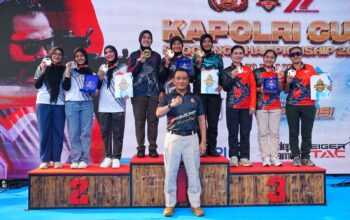 Tim Petembak Polwan Polda Sultra Raih Juara Tiga Beregu pada Kejuaraan Nasional Menembak Kapolri Cup 2025