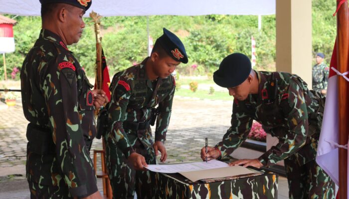 Upacara Pengukuhan dan Pengambilan Sumpah Jabatan Komandan Kompi 1 dan Pasi Min Batalyon C Pelopor Satbrimob Polda Sultra