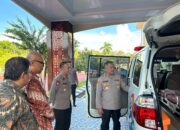 Kapolda Sultra Terima Audiensi Bank BRI, Dansat Brimob Dampingi Penyerahan CSR dan Santunan