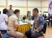 PNPP Satbrimob Polda Sultra Jalani Pemeriksaan Kesehatan dan Tes Urine Narkoba oleh RS Bhayangkara Kendari