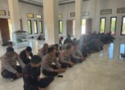 Bentuk Karakter Religius dan Profesional, Batalyon B Pelopor Brimob Sultra Gelar Binrohtal Rutin