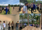 Dansat Brimob Polda Sultra Laksanakan Asistensi Ketahanan Pangan dan Pembangunan SPPG di Polres Bombana