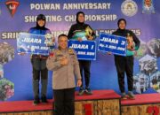 Polwan Polda Sultra Raih Juara 2 pada Anniversary Shooting Championship Tournament 2025