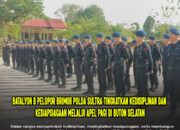 Batalyon B Pelopor Brimob Polda Sultra Tingkatkan Kedisiplinan dan Kesiapsiagaan melalui Apel Pagi di Buton Selatan