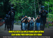 Brimob Polda Sultra Gelar Simulasi Penanggulangan Kamtibmas Jelang Rakornas Produk Hukum Daerah 2025 di Kendari