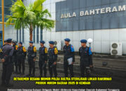 Detasemen Gegana Brimob Polda Sultra Sterilisasi Lokasi Rakornas Produk Hukum Daerah 2025 di Kendari