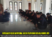 Bentuk Karakter Religius dan Profesional, Batalyon B Pelopor Brimob Sultra Gelar Binrohtal Rutin