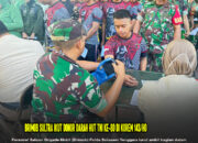 Brimob Sultra Ikut Donor Darah HUT TNI ke-80 di Korem 143/HO