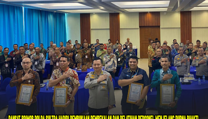 Dansat Brimob Polda Sultra Hadiri Pembukaan Pembekalan dan Pelatihan Personel Menjelang Purna Bhakti
