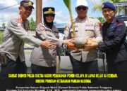 Dansat Brimob Polda Sultra Hadiri Penanaman Pohon Kelapa di Lapas Kelas IIA Kendari, Dukung Program Ketahanan Pangan Nasional