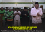 Kapolda Sultra Bersama Pengemudi Ojek Online Sholat Maghrib dan Sholat Gaib Bersama di Masjid Al-Amin
