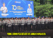 Personel Satbrimob Polda Sultra Ikuti Apel Gabungan di Mapolda Sultra