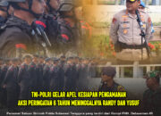 TNI-Polri Gelar Apel Kesiapan Pengamanan Aksi Peringatan 6 Tahun Meninggalnya Randy dan Yusuf
