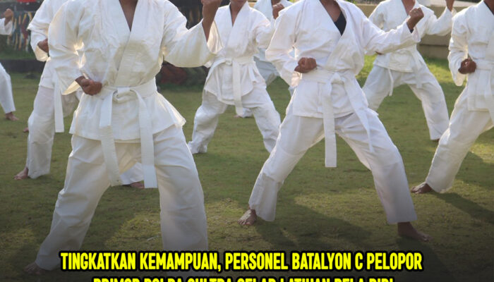 Tingkatkan Kemampuan, Personel Batalyon C Pelopor Brimob Polda Sultra Gelar Latihan Bela Diri