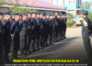 Tingkatkan Kesiapan, Personel Brimob Polda Sultra BKO Polres Kolaka Gelar Apel Pagi