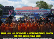Brimob Ramah Anak: Satbrimob Polda Sultra Sambut Hangat Education Tour Kholid Bin Walid Islamic School