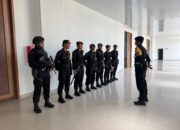 Brimob Polda Sultra Siap Amankan STQH Nasional 2025,Detasemen Gegana Satbrimobda Sultra Laksanakan Sterilisasi di Area MTQ Kendari