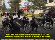 Kompi Siaga Batalyon A Pelopor Sat Brimob Polda Sultra Asah Kemampuan Personel Melalui Latihan Detasemen 45 Anti Anarkis