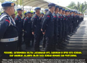 Personel Satbrimobda Sultra Laksanakan Apel Gabungan di DPRD Kota Kendari, Siap Amankan Jalannya Unjuk Rasa dengan Humanis dan Profesional