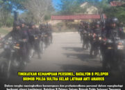 Tingkatkan Kemampuan Personel, Batalyon B Pelopor Brimob Polda Sultra Gelar Latihan Anti Anarkis